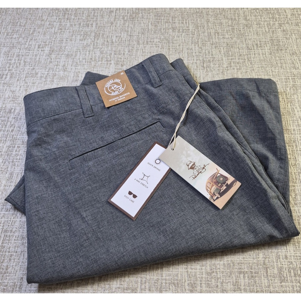 Panama Jack Men's Size 40 9" Hybrid Shorts Gray Golf / Performance - NWT